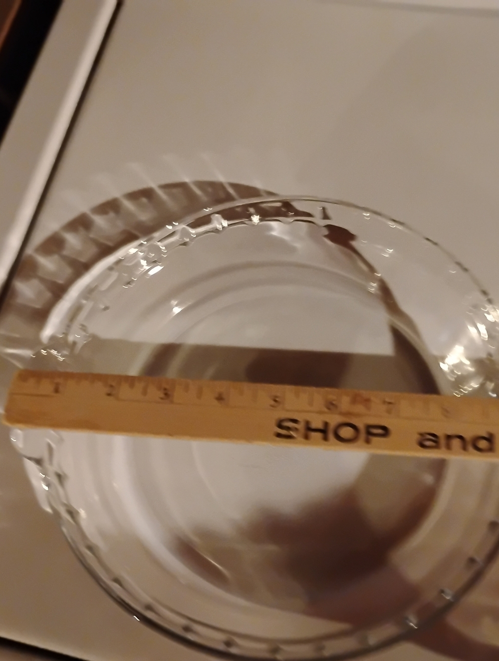 Vintage Marinex  Clear Glass Casserole/Pie Dish